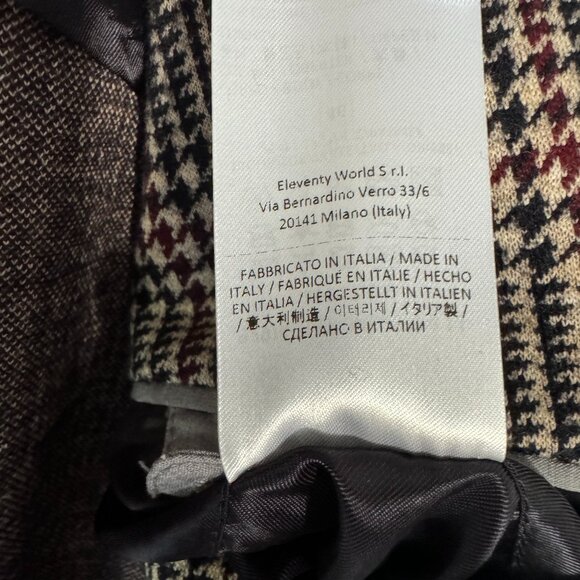 Eleventy single breasted blazer in a houndstooth plaid - Picture 2 of 7